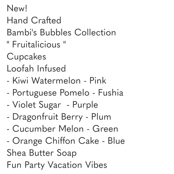 NEW! "Fruitalicious" Shea Butter Cupcake Soap - Picture 11 of 12